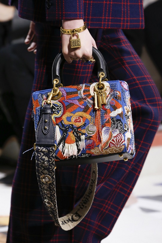 Lady Dior beaded embroidered totem handbag